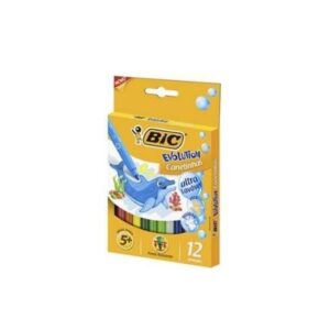 Caneta Hidrográfica 12 Cores Kid Couleur com 12 Unidades - Bic