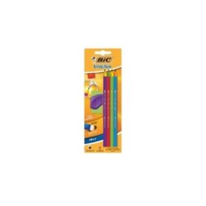 Kit Evolution Colorido 4 unidades + Borracha Sortido 1 unidade  - Bic