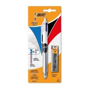 Caneta Esferográfica 3 Cores + 1 Lapiseira com Grafite 0,7mm BIC
