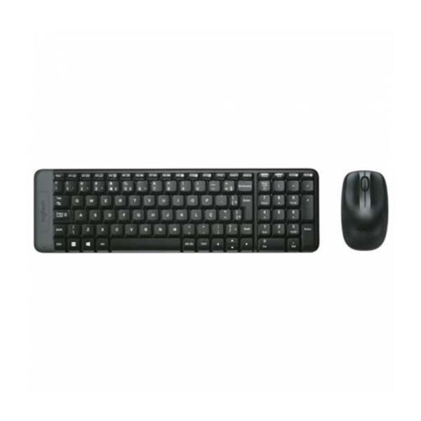 Kit Teclado + Mouse sem Fio MK220 Preto Logitech