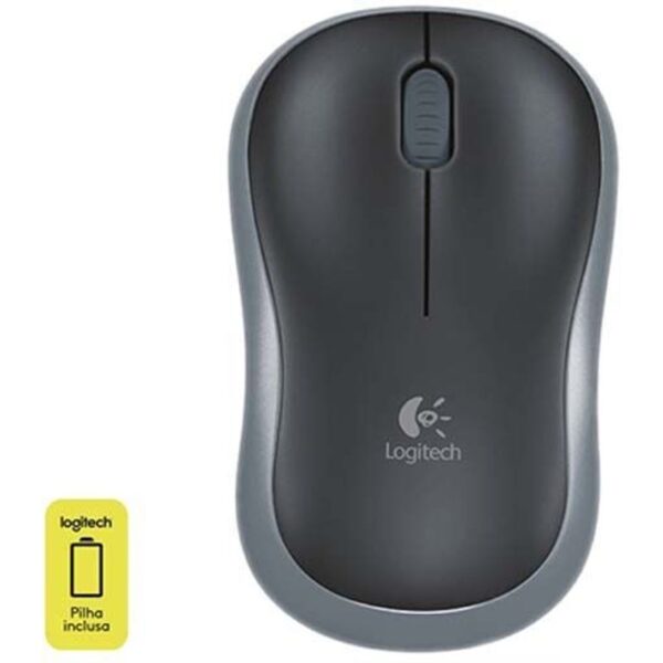 Mouse sem Fio Rcom Nano M185 Cinza Logitech
