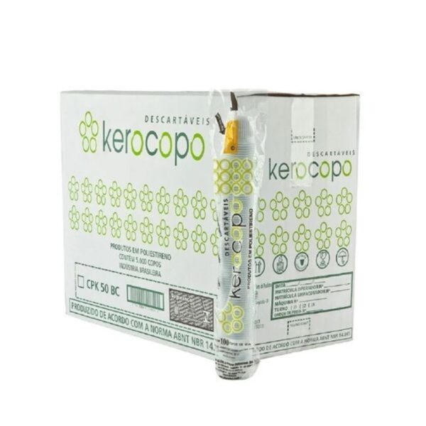 Copo Descartável PS 50ml com 100 Unidades - Kerocopo