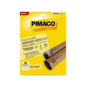 Etiqueta Transparente Cristal TR6580 com 150 Unidades - Pimaco