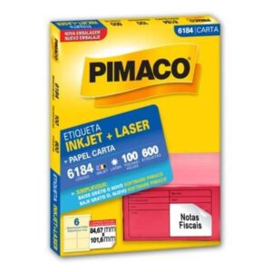 Etiqueta Laser 6184 com 600 Unidades - Pimaco