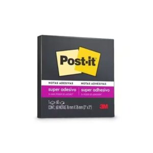 Bloco Post-it Preto Ônix 76x76mm 60 folhas - 3M