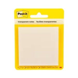Bloco Post-It Transparente (73x73mm) 36 Folhas - 3M