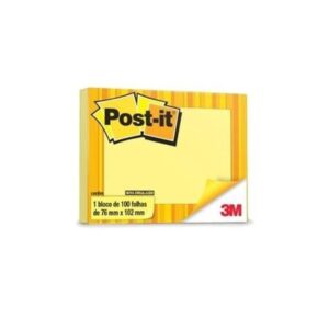 Bloco Post-it 657 (76x102) Amarelo 100 folhas - 3M