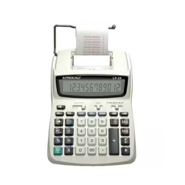 Calculadora de Mesa 12 Dígitos com Bobina LP25 - Procalc