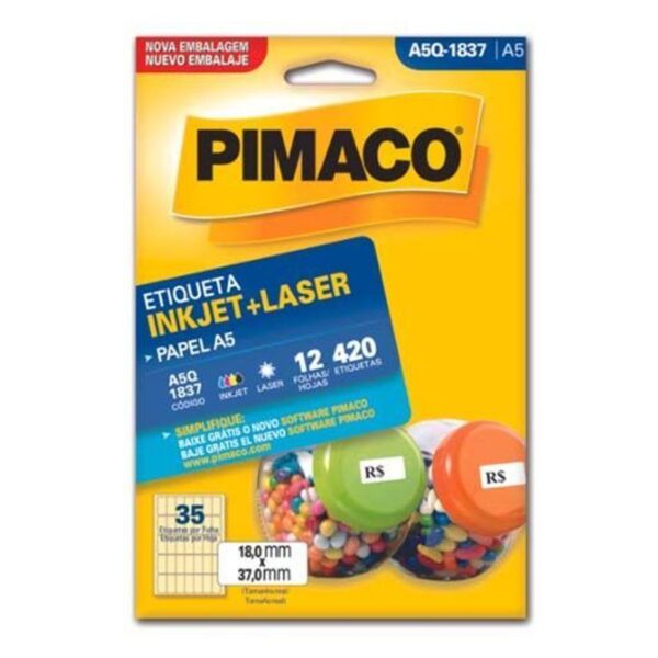 Etiqueta A5Q-1837 - Pimaco