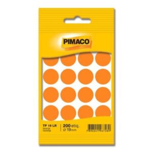 Etiqueta Tp-19 Laranja com 200 unidades - Pimaco