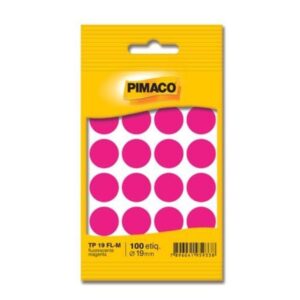 Etiqueta TP- 19 folhas Magenta com 100 Unidades - Pimaco