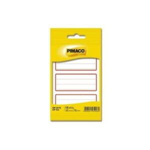Etiqueta Escolar com Pauta Vermelha Op 3578 - Pimaco