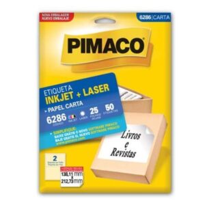 Etiqueta Laser 6286 com 50 Unidades - Pimaco