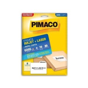 Etiqueta Laser 6095 com 80 Unidades - Pimaco