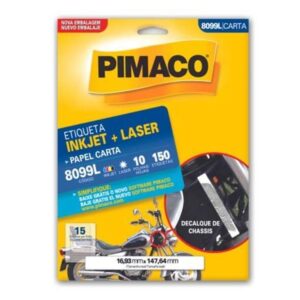 Etiqueta Laser 8099L com 150 Unidades - Pimaco
