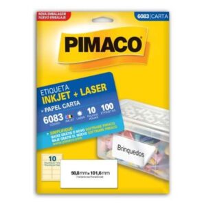 Etiqueta Laser 6083 com 100 - Pimaco