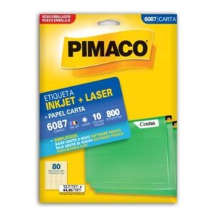 Etiqueta Laser 6087 com 800 Unidades - Pimaco