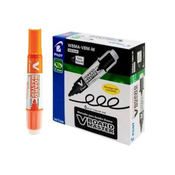 Marcador para Quadro Branco Recarregável Laranja - Pilot WBMA