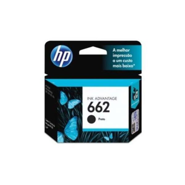 Cartucho de tinta original HP 662 Preto (CZ103AB)