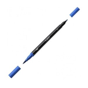 Caneta Hidro Intensity Dual 1,0/2,5mm Azul - Bic