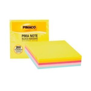 Bloco Adesivo Pimaco 76x76 Multi Neon com 200 folhas