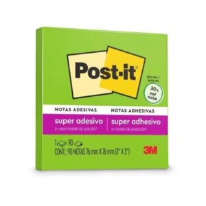 Bloco Post-it 654 (76x76 mm) Verde Limeade 90 Folhas 3M