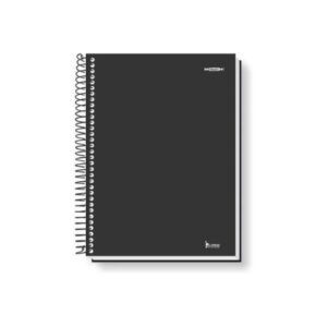 Caderno Capa Dura Espiral 1/4 Preto 96 folhas - Tamoio