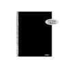 Caderno Capa Dura Espiral Universitário Preto 96 folhas - Tamoio