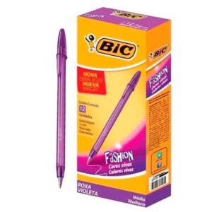 Caneta Esferográfica BIC Needle Fashion Roxo c/12