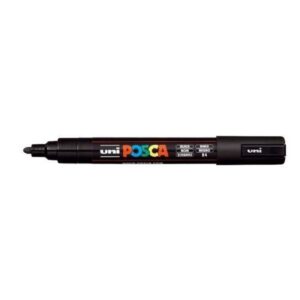 Caneta Posca Preta 5M - Uni-Ball