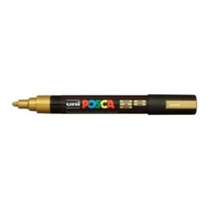 Caneta Posca Dourada 5M - Uni-Ball