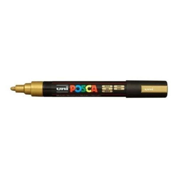 Caneta Posca Dourada 5M - Uni-Ball