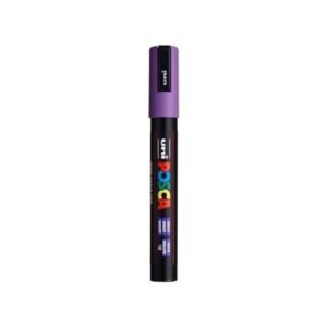 Caneta Posca Lilás Ponta 5M com 6 unidades - Uni-Ball