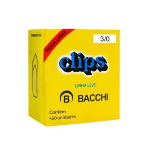Clips galvanizado 3/0 com 50 unidades - Bacchi