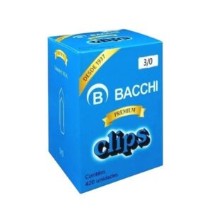 Clips galvanizado premium 3/0 com 420 unidades - Bacchi