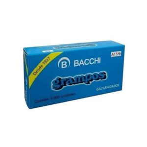 Grampo A13/6 galvanizado com 5000 unidades - Bacchi