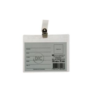 Crachá Dac 7x10 cm com Presilha (450) - Pacote com 50 unidades