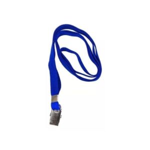Cordão para Crachá com Jacaré Azul Royal - Pacote com 10 unidades Mares