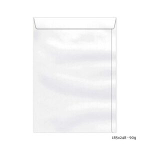 Envelope 185x248mm 90g Branco com 250 unidades - Scrity