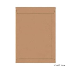 Envelope 125x176 80g Kraft Natural Scrity com 250 unidades