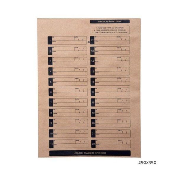 Envelope Vai-e-Vem 250x350mm com 100 unidades - Scrity