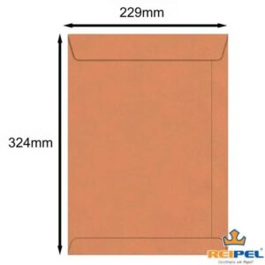 Envelope Kraft Natural 229x324mm 80g c/250 Unidades - Reipel