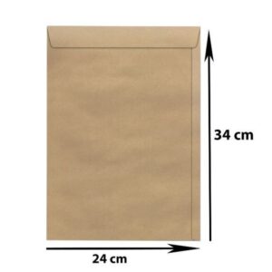 Envelope Kraft Natural 176x250mm 80g c/250 Unidades Reipel