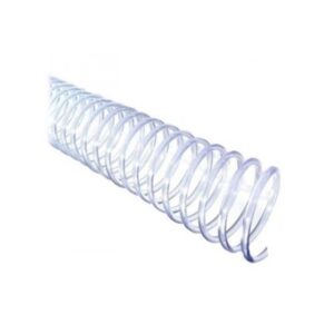 Espiral Transparente 12mm - Pacote com 100 unidades (para até 70 folhas) Mares
