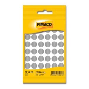 Etiqueta TP-12 Prata com 210 Unidades - Pimaco