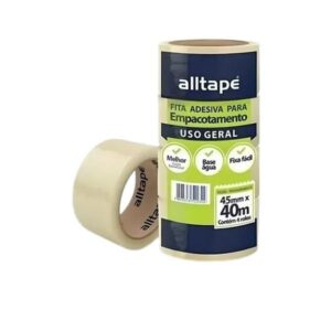 Fita Adesiva Transparente 45mm x 100m - Alltape