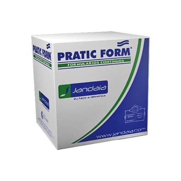 Formulário Contínuo Razão 1 Via 240x140mm com 6000 folhas - Jandaia 17607