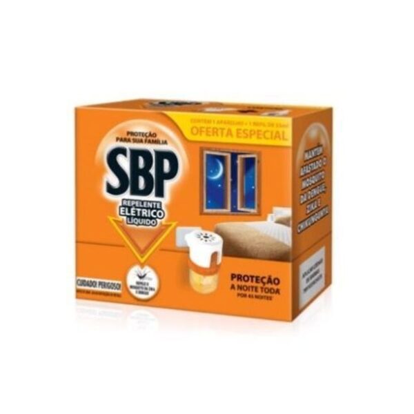 SBP Repelente Elétrico Líquido 45 Noites  Aparelho + Refil