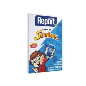 Papel Sulfite A4 75g Branco 100 folhas Senninha