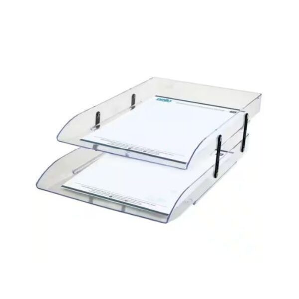 Papeleira Dupla Articulável Cristal - Dello